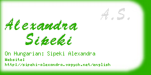 alexandra sipeki business card